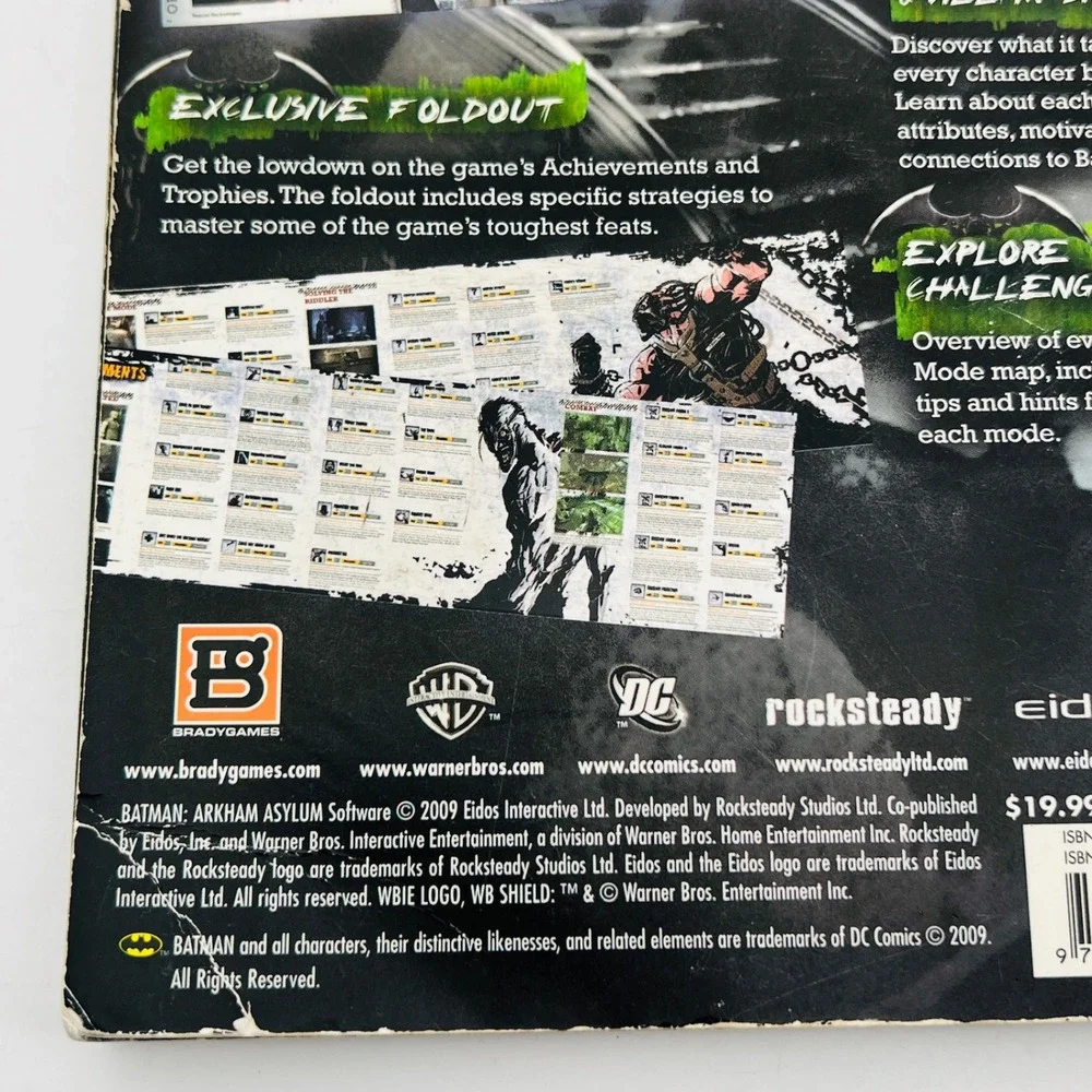 Batman Arkham Asylum BradyGames Signature Series Strategy Guide PS3 Xbox 360 PC